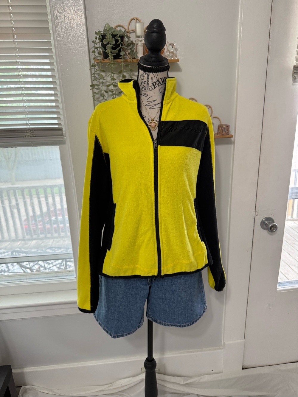 Ski-Doo colorblock zip up jacket y2k size XL